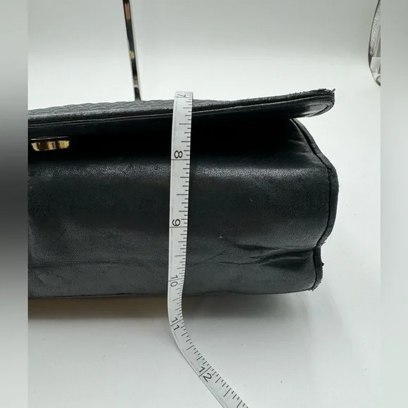 Bally-Authentic-Calf Skin Quilted Leather Black shoulder / crossbody bag - Picture 8 of 16